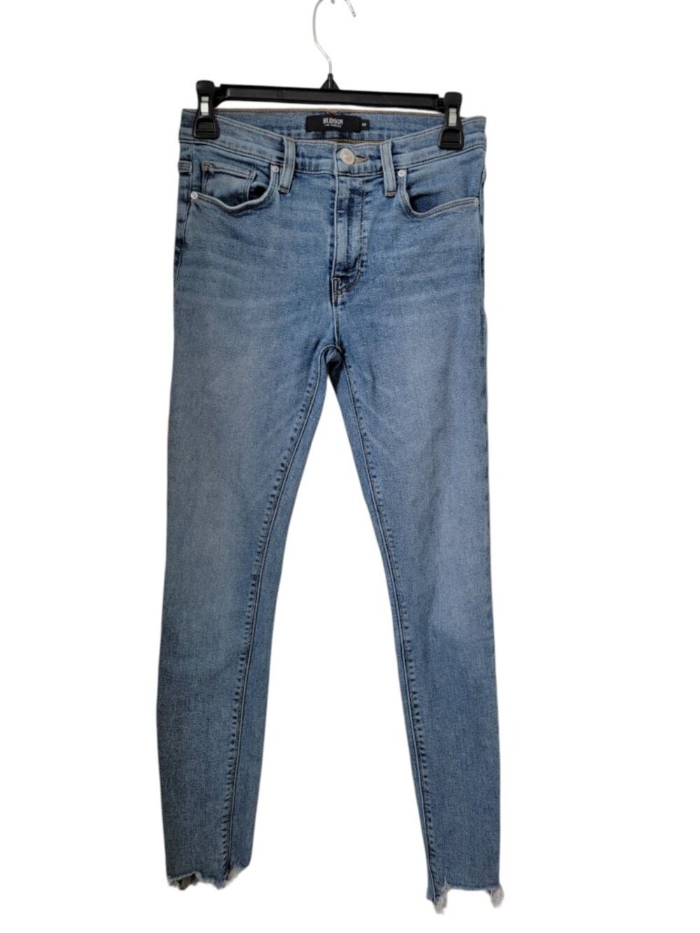 Hudson Size 26 "Nico Super Skinny" Step Hem Denim Blue Jeans
